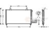 VAN WEZEL 83005013 Condenser, air conditioning